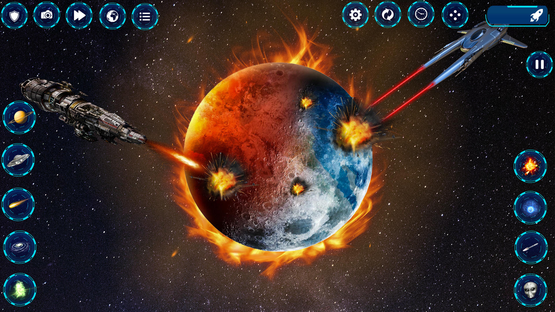 solar planet destroying game