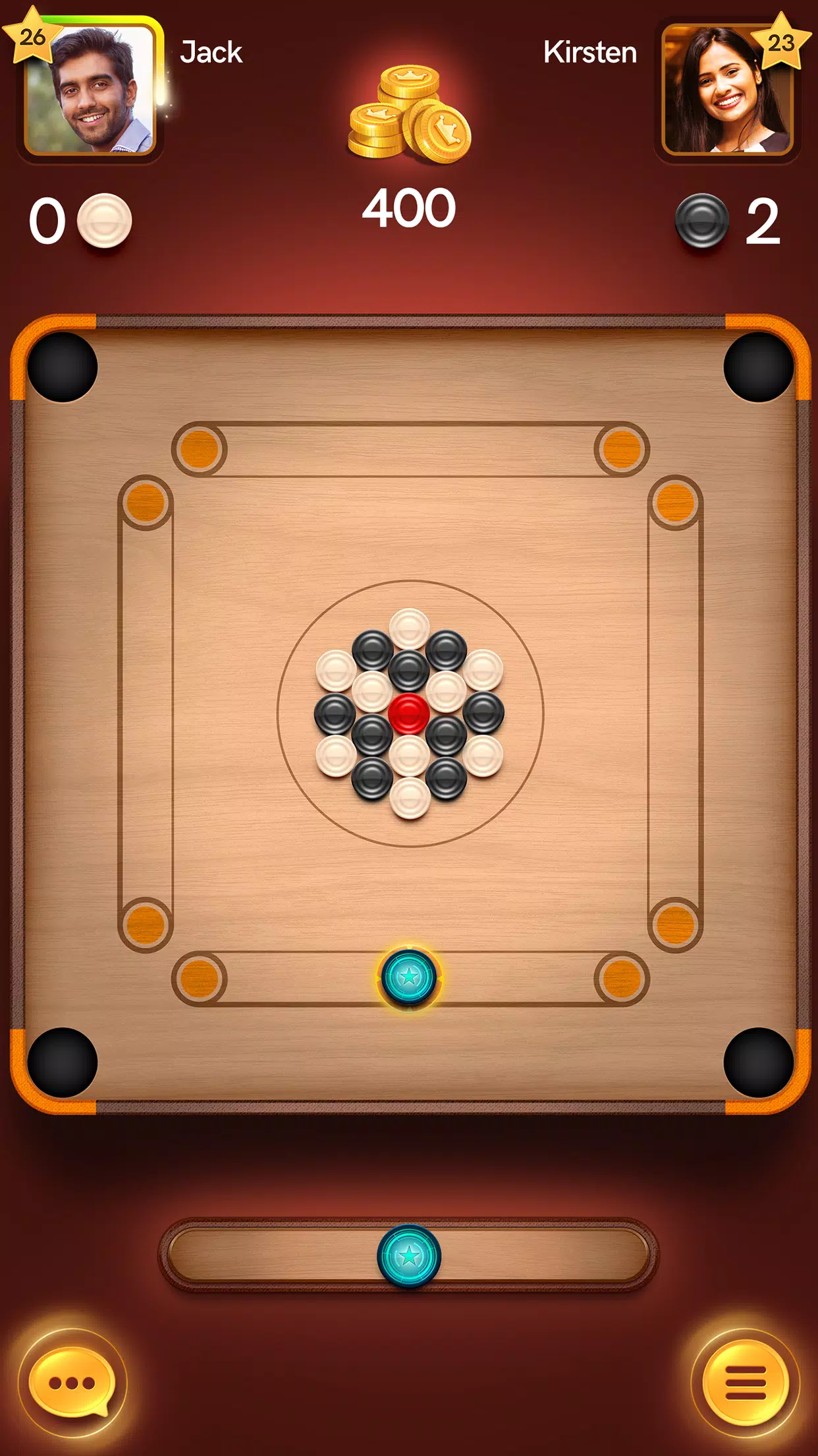 Carrom board game:Disc Game