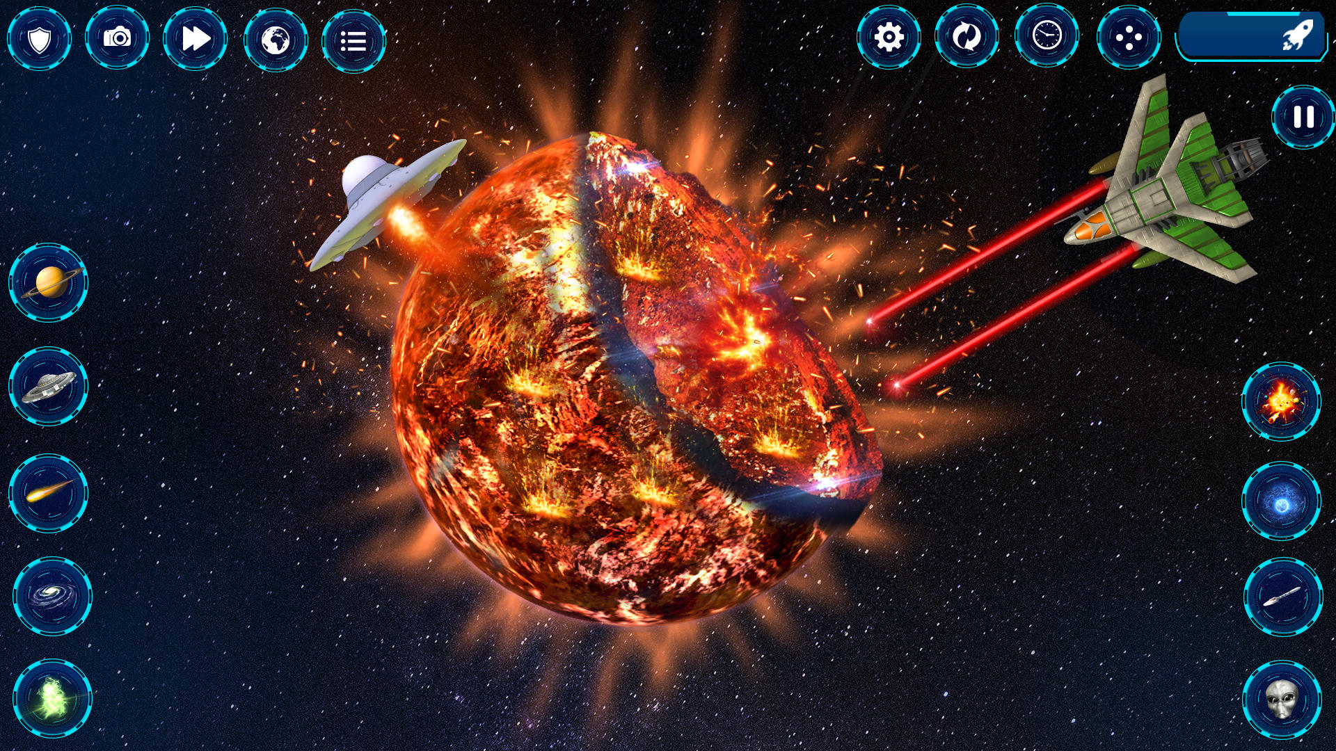 solar planet destroying game