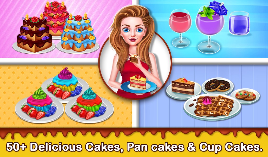 Cake Shop Great Pastries &amp; Waffles cooking Game