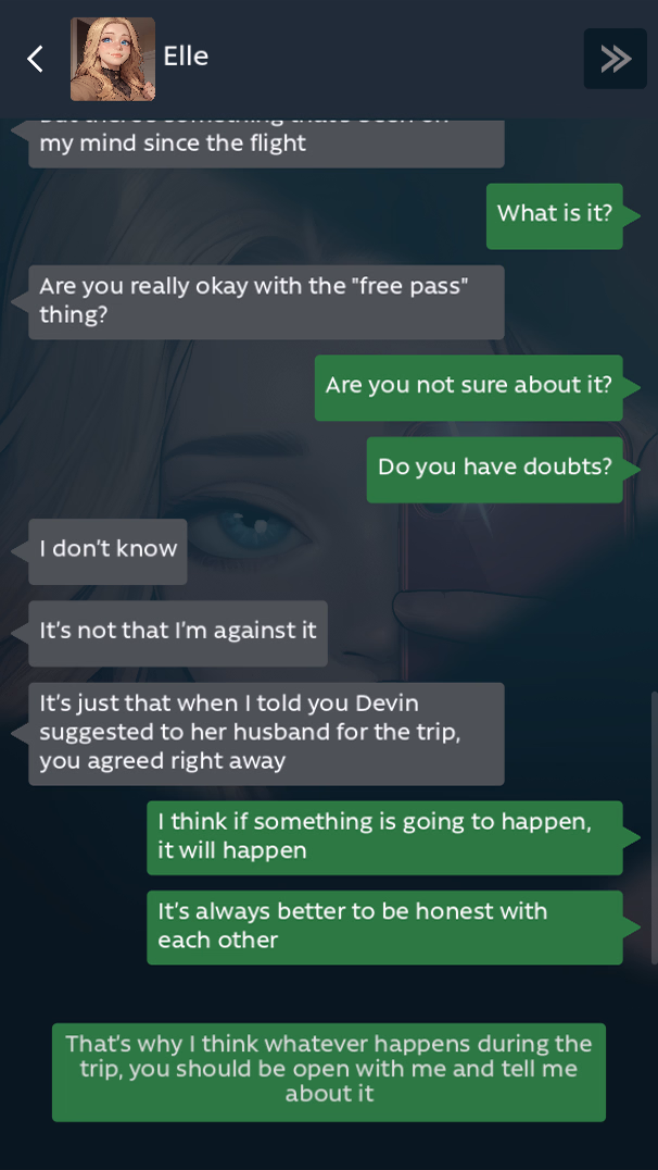 NTR Chat: My Girlfriend’s Travel