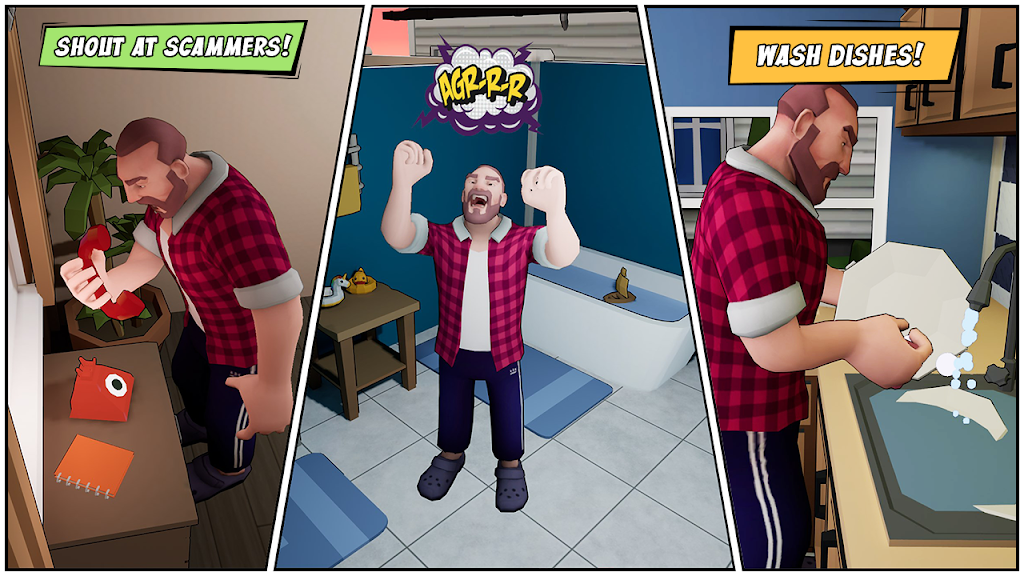 Angry Dad:Arcade Simulator