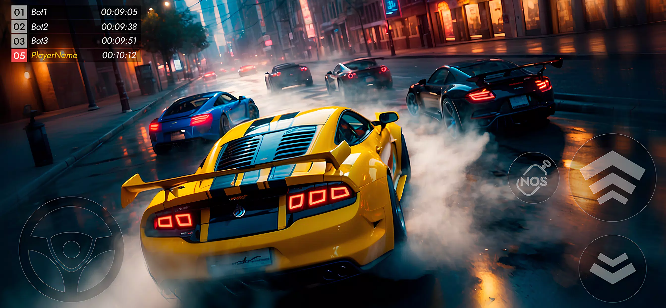 Nitro Rush: Car Racing Game
