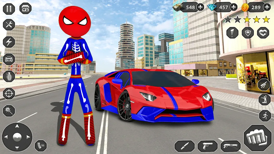 Stick Rope Hero Game Superhero