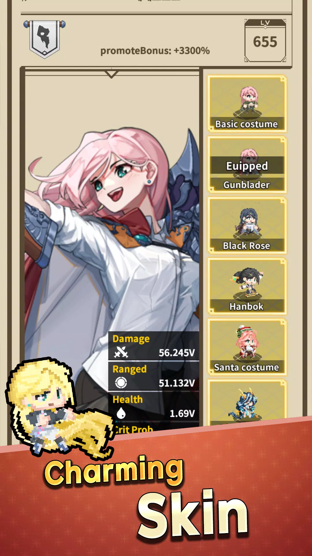 GunBladeGirl idle GunBladeGirl idle