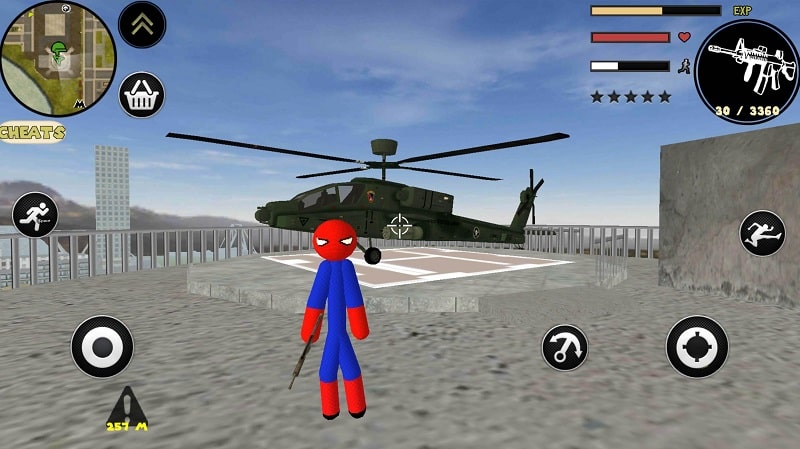 Stickman Spider Rope Hero