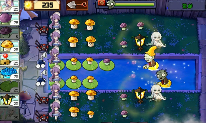 Plant Girl vs Zombie