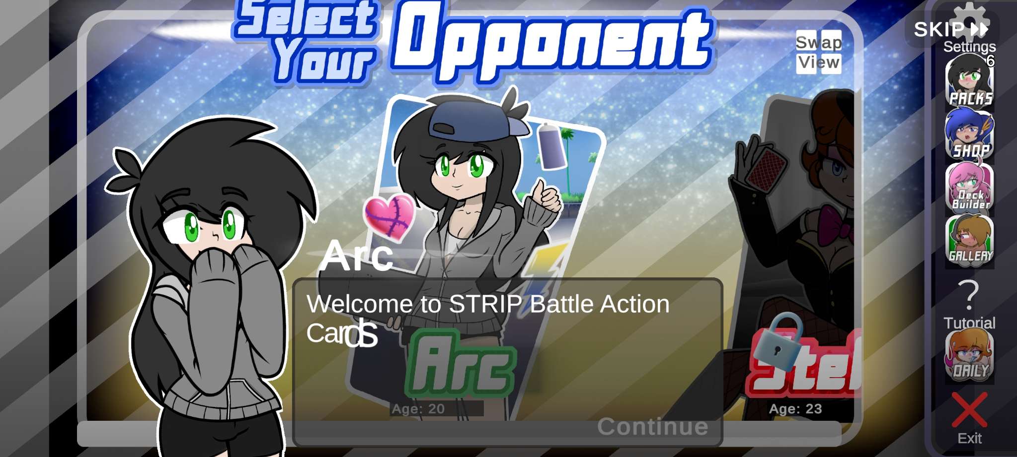 STRIP Battle Action Cards