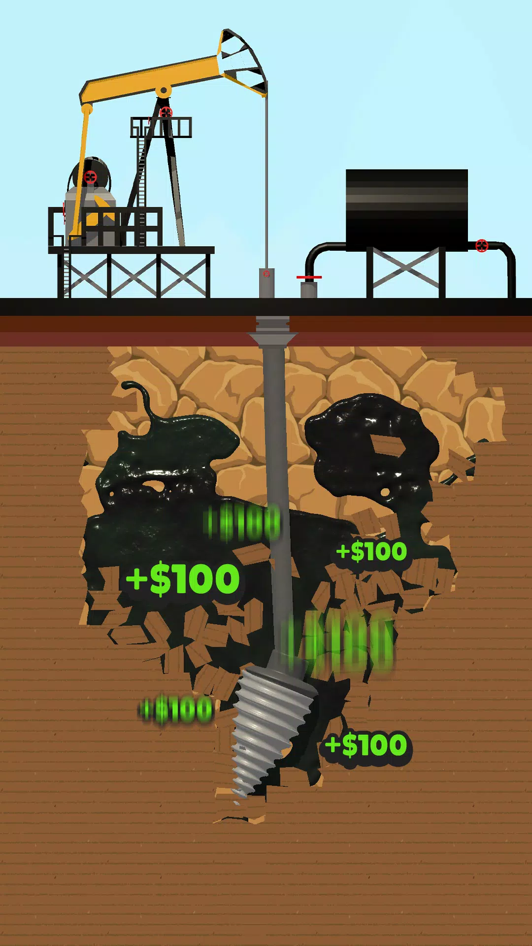 Drill & Collect: idle mine dig