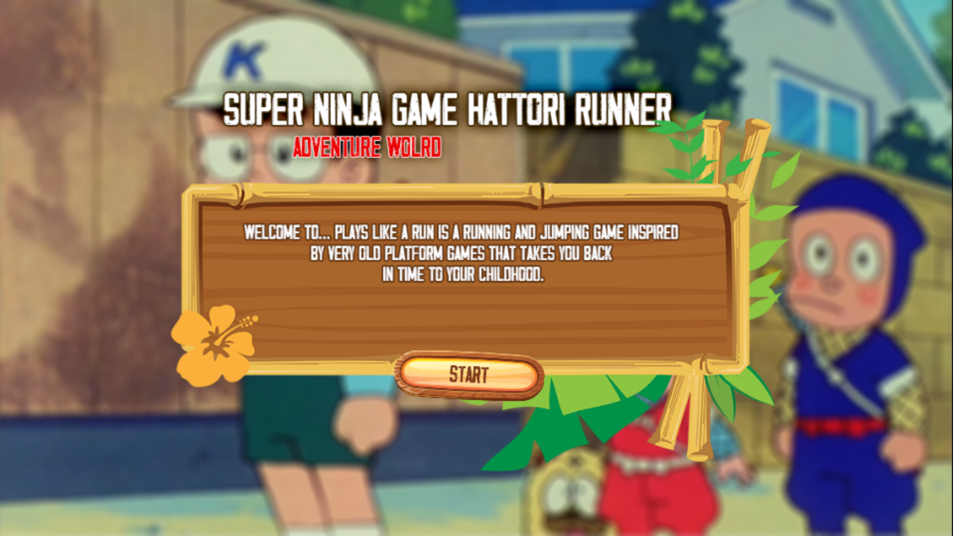 Ninja Hattori Game Cartoon Run