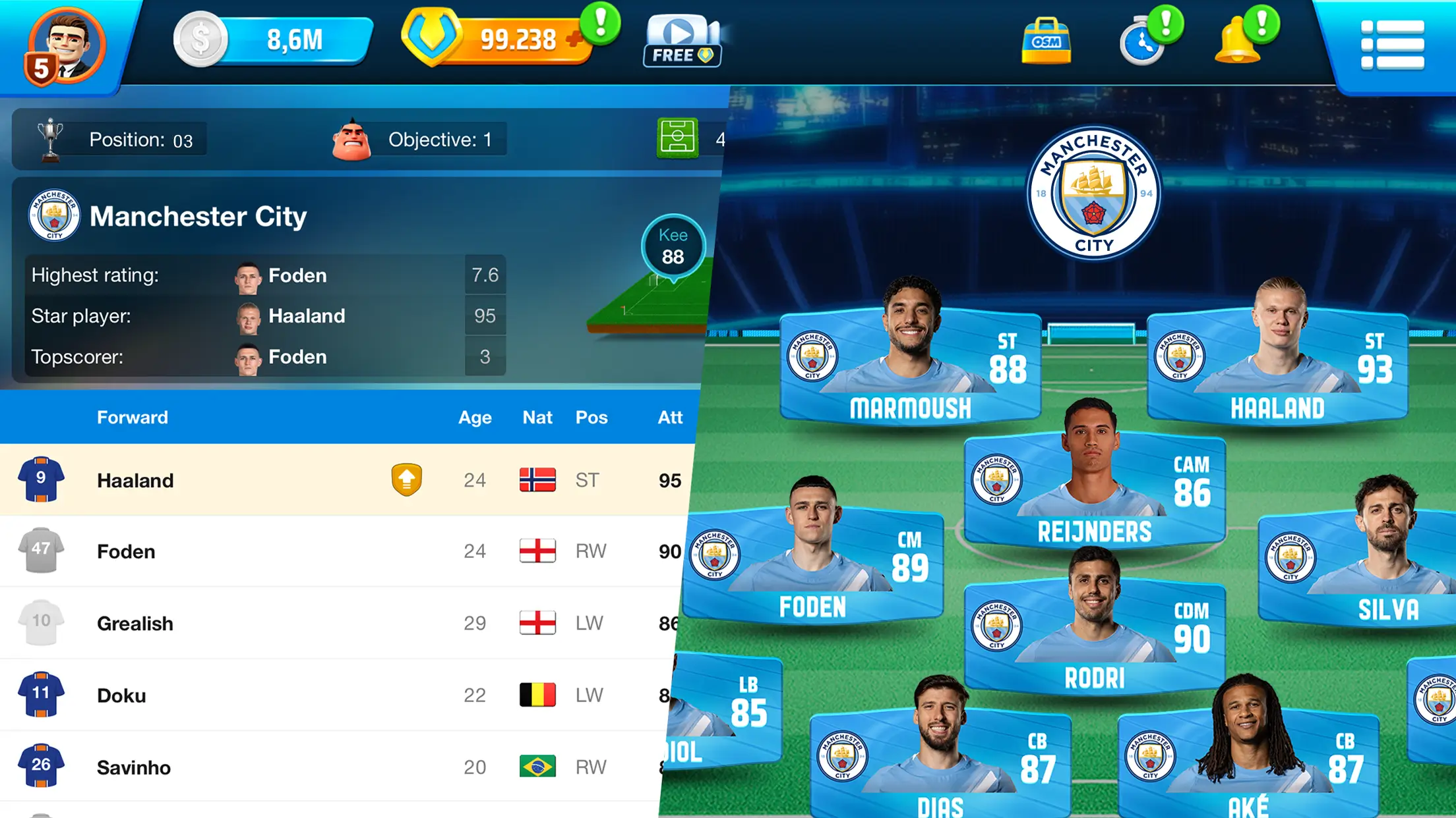 OSM 25/26 Soccer Manager Game
