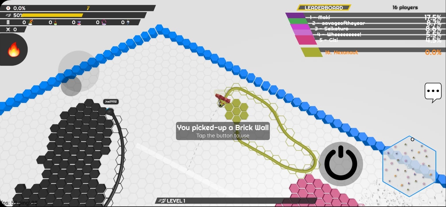 hexanaut.io : King of Snake Mod