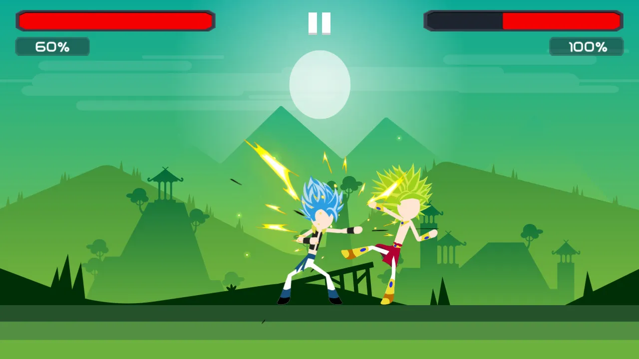 Stickman Dragon Fighting Super