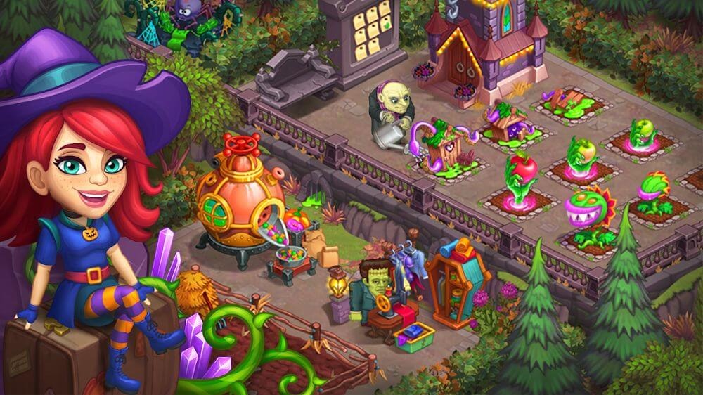 Monster Farm. Family Halloween