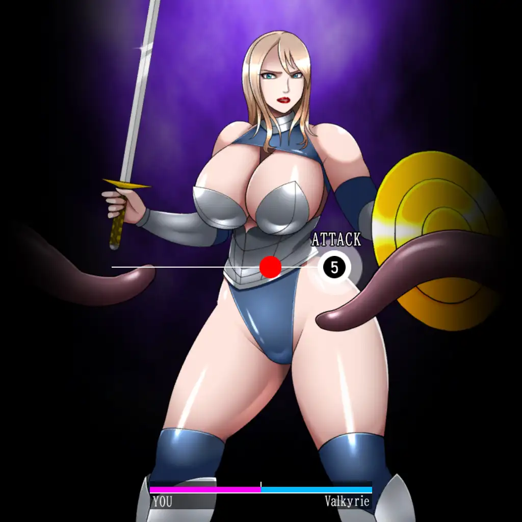 Knightess VS Tentacle Monster