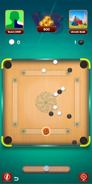 Carrom board game & carom pool