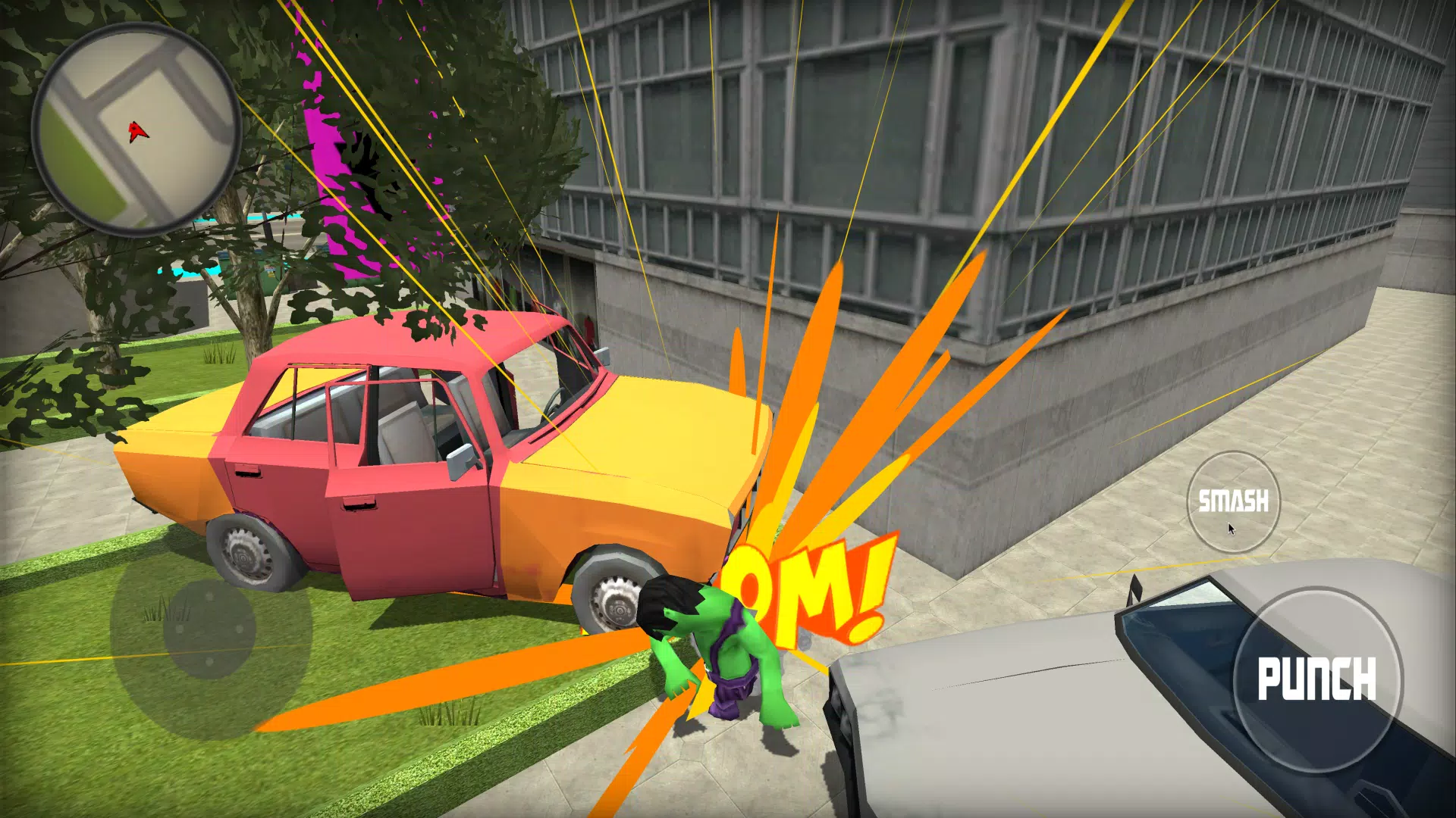 Smash monster hulk fight game