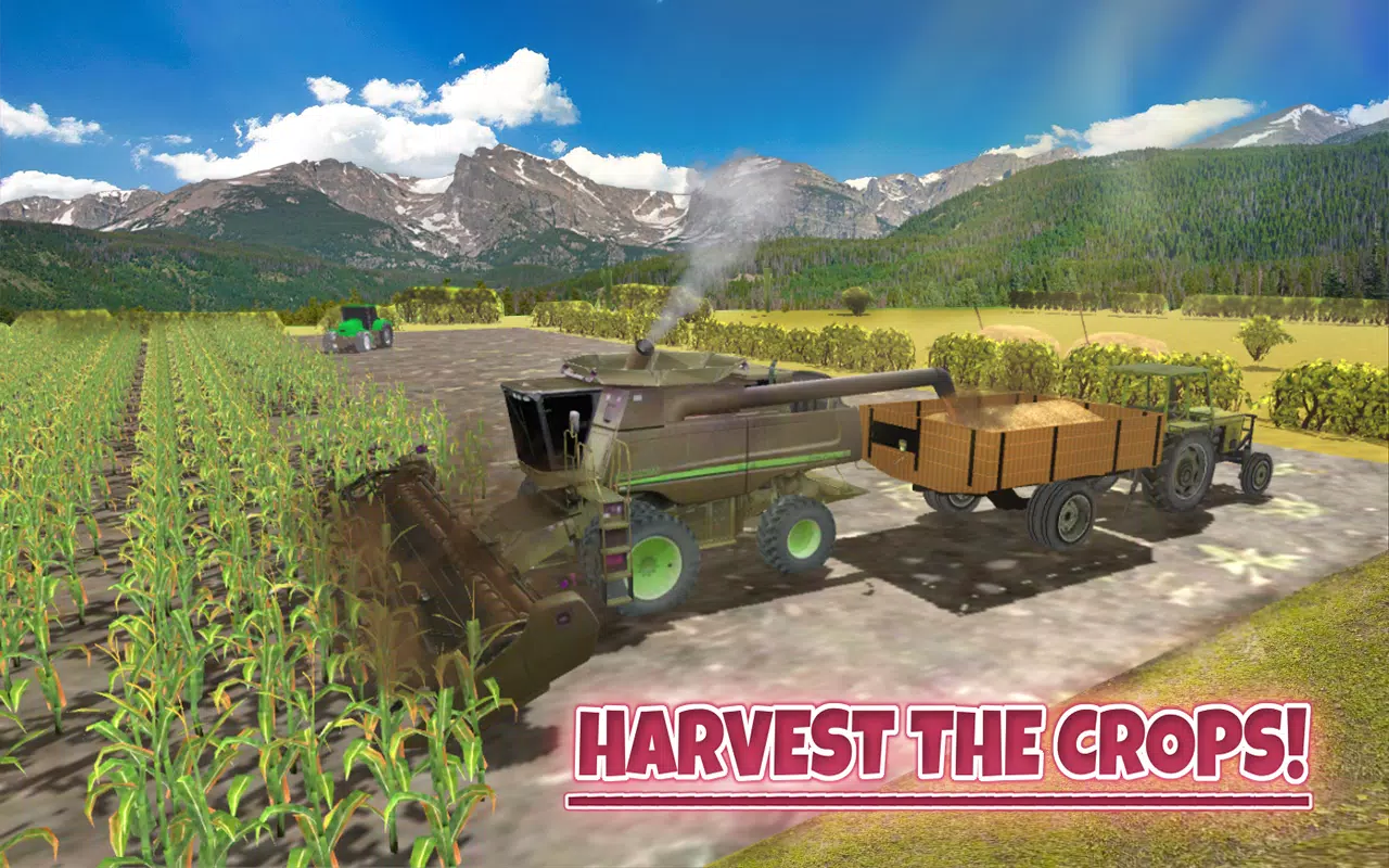 Real Tractor Farm Harvesting Real Tractor Farm Harvesting