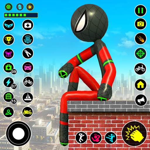 Stickman Spider Gangster Game
