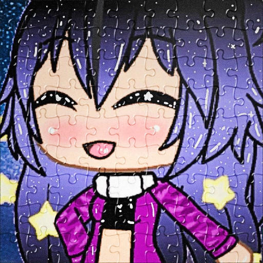 Gacha neon game puzzle