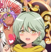 A femboy-style slap on a girl