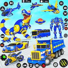 Dragon Robot Police Car Games